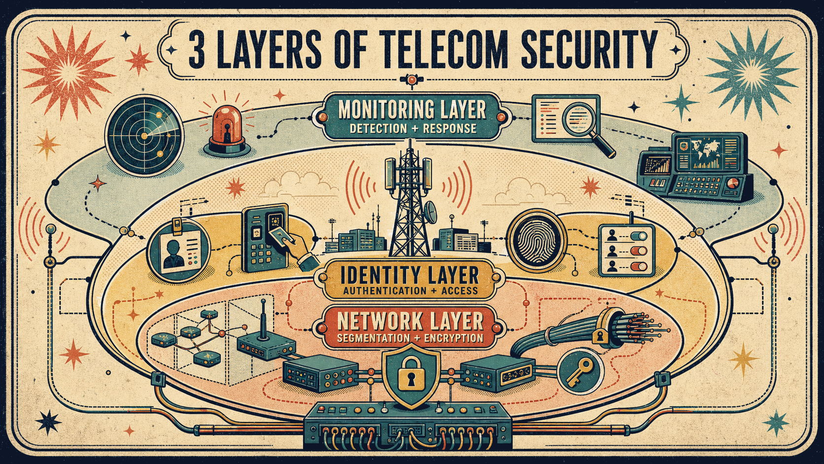 3 Layers of Telecom Security: Network, Identity, and Monitoring