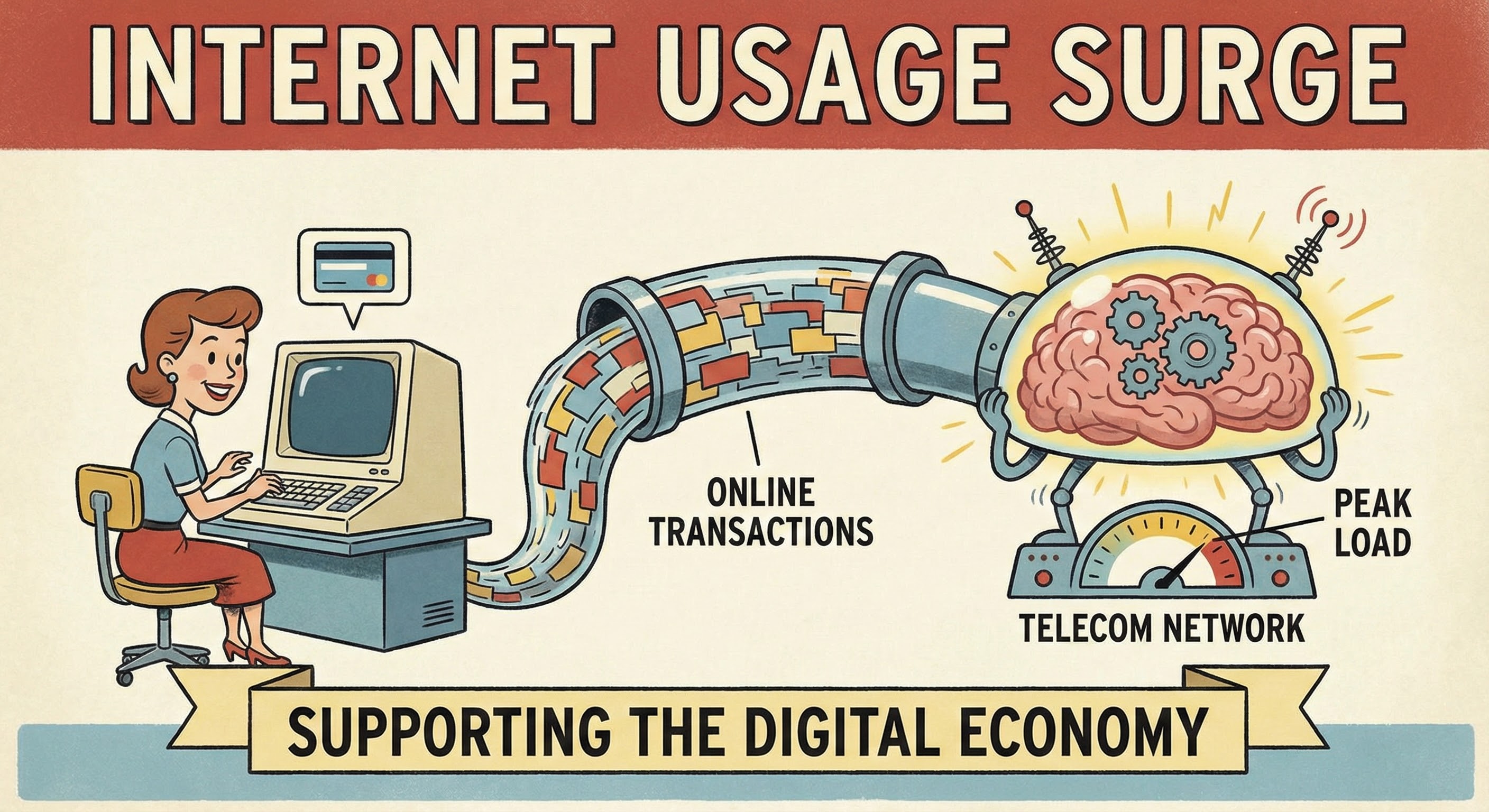 Internet usage surges during peak shopping events